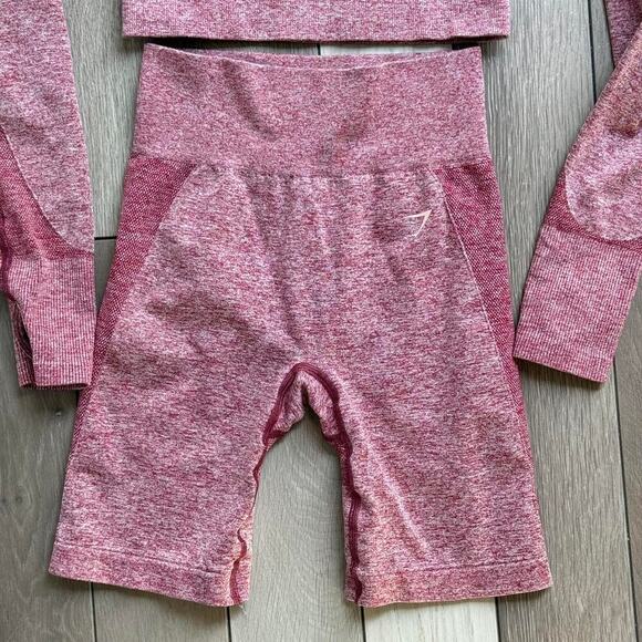 Gymshark pinkred seamless set fitness - Picture 4 of 8